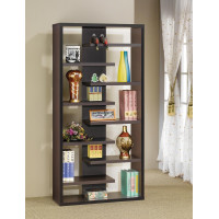 Coaster Furniture 800265 Bookcase with Staggered Floating Shelves Cappuccino